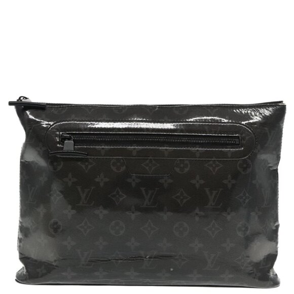 LOUIS VUITTON Eclipse Glaze Pochette Cosmos Clutch Bag M63373 LV Auth 94116 - Picture 1 of 15
